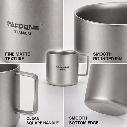 Pacoone Titanium Camping Coffee Cup
